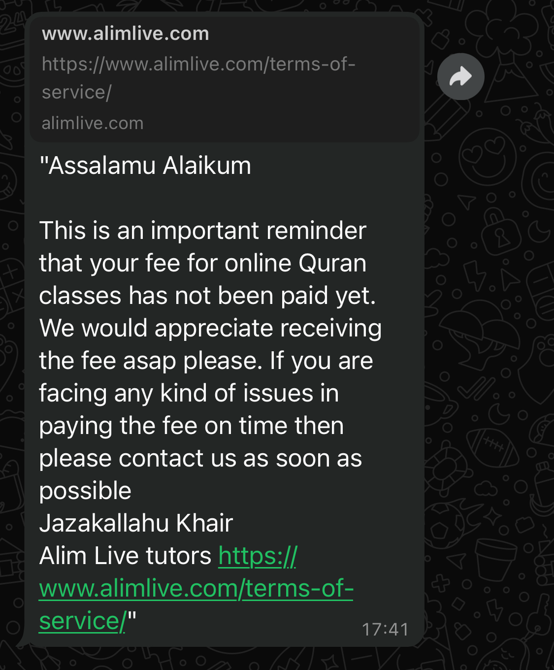 alimlive reminders